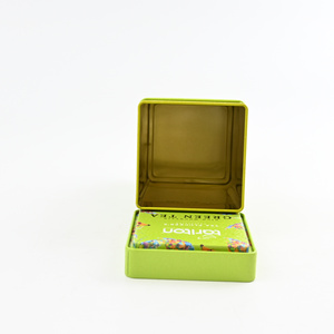 Caja de Metal Cuadrada Alta para Té, con Impresión Flexográfica de la Marca JINKO, con Doble Tapa, 200 ml, Té Verde de Ceilán, con Ilustración Artística Personalizada - Product Image 2