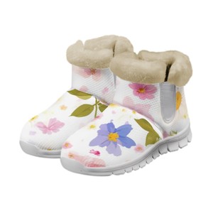 Image personnalisée automne bottes de neige sur le genou caractéristiques imperméables thermiques cheville en cuir véritable fausse fourrure anti-dérapant confortable à la hauteur du genou - Product Image 2