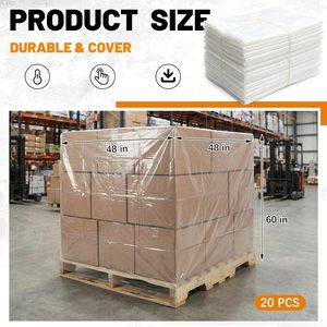 ผ้าคลุมพาเลท 48 x 48 x 60 นิ้ว หนา 4 มิล ทนทาน กันน้ำ สำหรับเก็บของกลางแจ้งและตั้งแคมป์ - Product Image 2