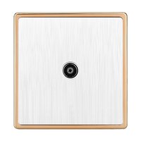 Interrupteur de sonnette de contrôle d'accès étanche en PC blanc avec bouton dissimulé et panneau à réinitialisation automatique