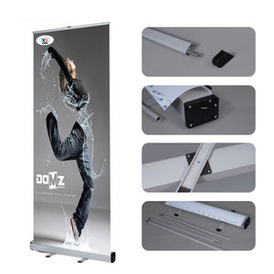 Spanduk Gulung Satu Sisi Kustom dan Stand Spanduk Gulung yang Dapat Diperpanjang-Rangka Baja Ringan Portabel dengan Perakitan Tanpa Alat - Product Image 2