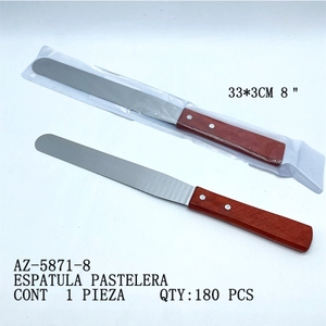 Spatola per pasticceria con manico in legno per cottura e decorazione di torte 33cm - Product Image 1