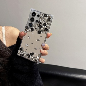 Espejo 3D mariposa diamante cajas del teléfono móvil para Samsunga15 <span class=keywords><strong>5g</strong></span> contraportada A34 <span class=keywords><strong>A52</strong></span> A53 A54 - Product Image 3