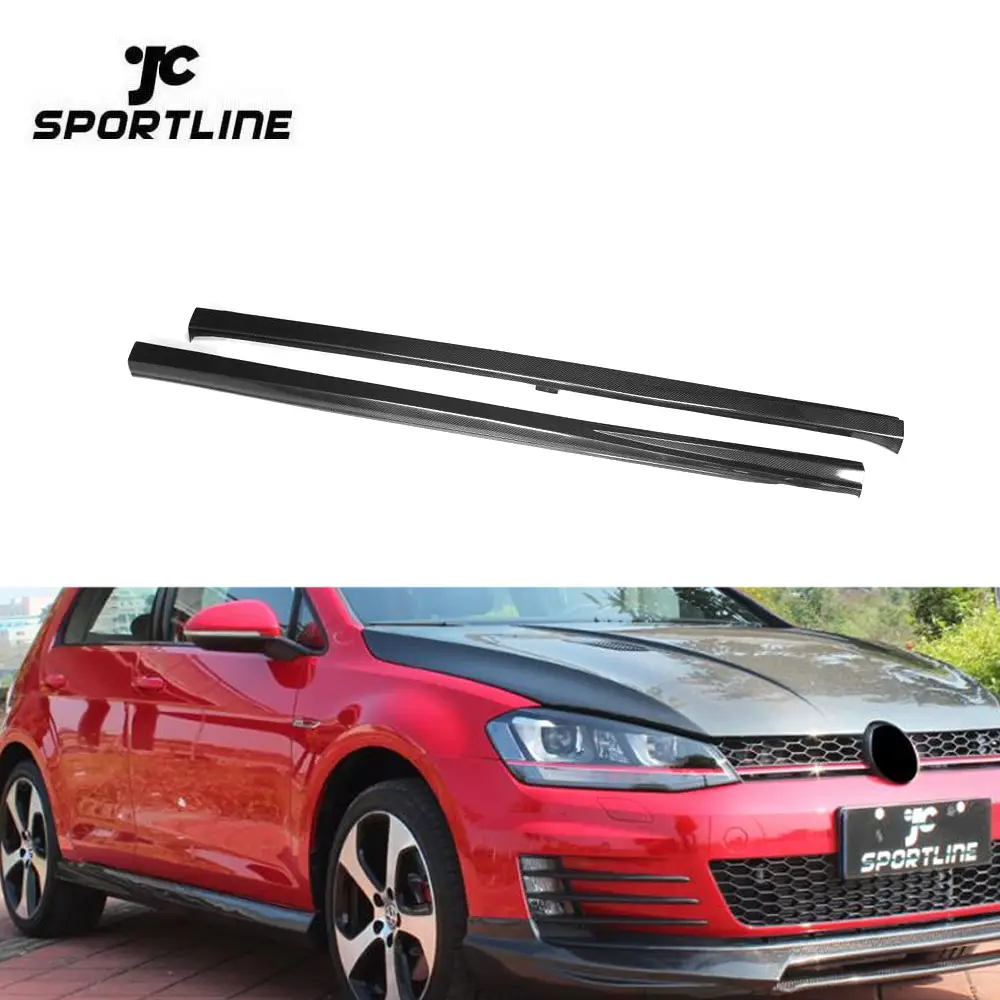 MK7 Carbon Fiber Body Kit Side Bumper Skirts Fit für VW GOLF VII 7 GTI 2014 UP