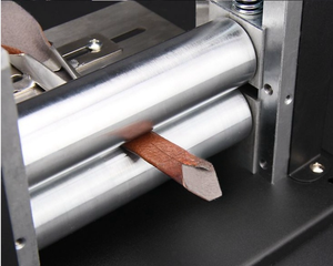 Machine à plier les cuir avec sangle d'épaule en cuir réglable en vitesse électrique pour bracelets de montre, chaussures et ceintures en cuir - Product Image 4