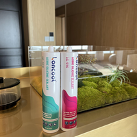 LONCOOL Mastic silicone 1:1 inodore à faible teneur en COV, adhésif peignable pour fixation de miroirs, verre et métal en construction