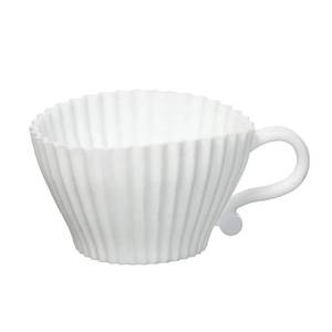 Reusable Eco-Friendly Non-Toxic Silicone Tea Cups Saucers Set Cupcake <b>Mold</b> for Wedding/Birthday <b>Cake</b> Baking (Temperature Range - Product Image 5