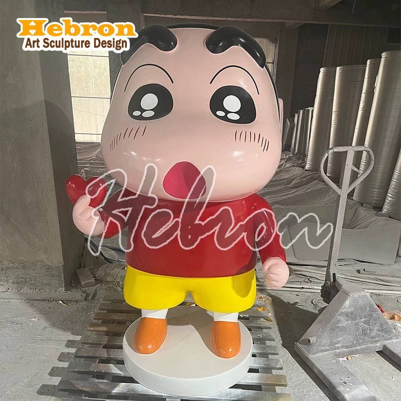 Customize Life Size Fiberglass Statue of Crayon Shin Chan Collectible ...