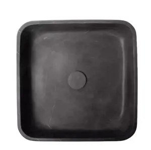 黒い大理石のランドリーシンク、シンクオーガナイザーと収納の下のバスルームとキッチン用の大理石のシンク
