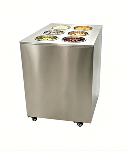 Pozzetti gelato <b>case</b> Hard Ice Cream Showcase 6 Pan Ice Cream Refrigerator Dipping Cabinet Freezer <b>Display</b> <b>Case</b> - Product Image 3