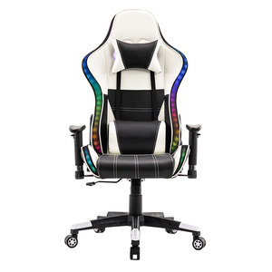 <span class=keywords><strong>Chaise</strong></span> de jeu pivotante pour ordinateur <span class=keywords><strong>Gamer</strong></span> avec logo personnalisé, lumière LED, luxe, cuir PU, <span class=keywords><strong>chaise</strong></span> de jeu de course RGB avec ceinture lumineuse - Product Image 3