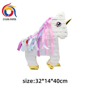 <span class=keywords><strong>Pinata</strong></span> <span class=keywords><strong>licorne</strong></span> rose pour fête d'anniversaire pour enfants pour les fournitures de fête de Fiesta amusantes - Product Image 2