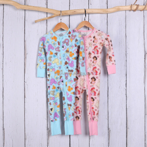 220 per bambini/240/260 GSM tuta di bambù <span class=keywords><strong>bambina</strong></span> <span class=keywords><strong>pigiama</strong></span> neonato <span class=keywords><strong>bambina</strong></span> <span class=keywords><strong>bambina</strong></span> tute dormienti body doppio pagliaccetto con cerniera - Product Image 4