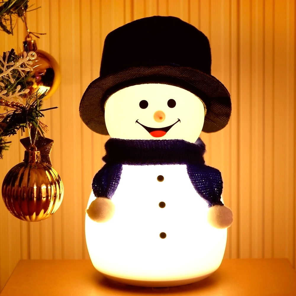 Светодиодная Рождественская перезаряжаемая детская музыкальная Ночная лампа и звуковая игрушка