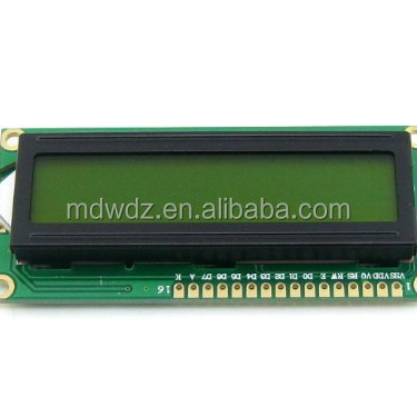 1602 (3.3 V Geel Backlight) 16 Tekens 2 Lijnen 1602 LCD LCM Display Module TN/STN Zwart karakter