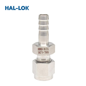 Raccords de tuyau HAL-LOK SKB-6M-04 en acier inoxydable poli, raccords de compression haute pression pour tubes, connecteurs de 10 mm forgés soudés BSP - Product Image 4