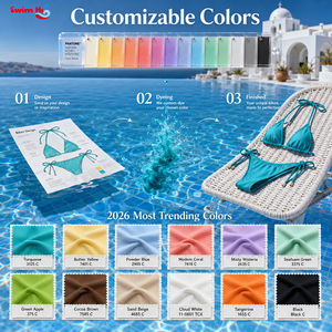 <span class=keywords><strong>Bikini</strong></span> côtelé taille haute pour <span class=keywords><strong>femme</strong></span> ODM, idéal pour les vacances à <span class=keywords><strong>la</strong></span> <span class=keywords><strong>plage</strong></span>, maillot de bain <span class=keywords><strong>en</strong></span> nylon et élasthanne, fournisseur <span class=keywords><strong>en</strong></span> gros de bikinis - Product Image 4