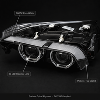 Faro LED para BMW X1 E84, Años 2013-2015, Modelo Facelift, Lámpara Delantera con Fuente de Luz LED Completa, Sin Modificación de Cableado