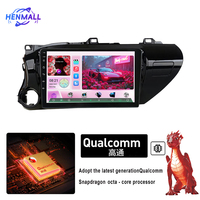Qualcomm Snapdragon 9 Inch 2 Din Layar IPS GPS WIFI 8 Core Dashboard Mobil untuk Pemutar Stereo Android untuk Fortuner Revo Hilux