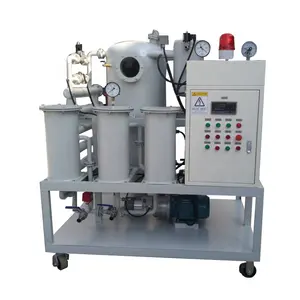 Maquinaria de filtración de aceite de transformador de vacío con rueda grande Máquinas de filtración de aceite de purificador de aceite de transformador