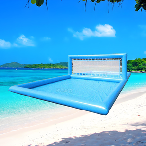 Piscina de voleibol inflable de PVC azul comercial Corte gigante con accesorio de soplador Incluye kits de reparación Tipo clásico - Product Image 1