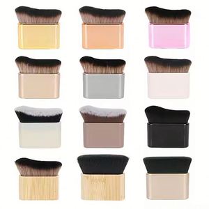 Pinceau de fond de teint de bonne qualité, professionnel, doux, pailleté, pour huile corporelle, pinceau de maquillage, logo personnalisé - Product Image 2