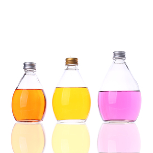 Bán Buôn Ánh Sáng Bóng Đèn Hình Dạng 100Ml 250Ml 350Ml 500Ml Đáng Yêu Rõ Ràng Trà Nước Rỗng Đồ Uống Chai Thủy Tinh Với Vít Cap - Product Image 2