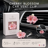 Diffuseur d'arôme en plâtre pour grille d'aération de voiture, parfum d'ambiance pour voiture, décoration de voiture, diffuseur de parfum en forme de fleur de pivoine, désodorisant d'air