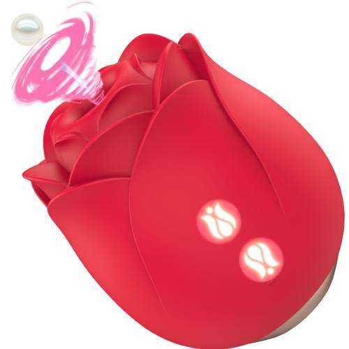 Wholesale Rose Vibrator - Pink Flower Sucking & Licking Vibrator for Women,  10 Vibration Modes, Li-Rechargeable, OEM/ODM Available