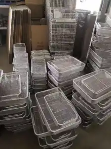 304 in acciaio inossidabile su misura 316 vassoio per strumenti 316L e cestini intrecciati in rete metallica cestini per la disinfezione del vassoio di sterilizzazione