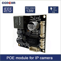 IEEE802.3af 12V 1A Output Power Over Ethernet Security CCTV Network IP Cameras POE Splitter 12V Module