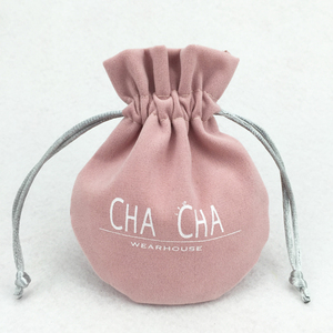Bolsa de terciopelo personalizada con cordón para pendientes, empaque de joyería de microfibra de gamuza sintética, estuche de exhibición para joyas - Product Image 6