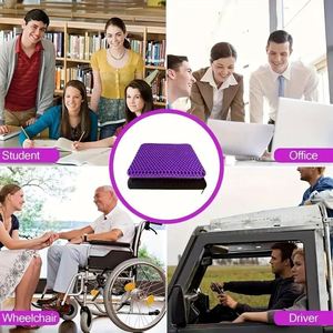 Summer Breathable Honeycomb Design Gel Seat <b>Cushion</b> Pressure Relief for <b>Back</b> Tailbone Pain Home Lumbar Pillows Seat <b>Cushions</b> - Product Image 5