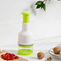 2024 Nieuwe Roestvrijstalen Compacte Mini-Dicer Handmatige Handgeperste Voedselhakmachine Voor Fruit En Groenten