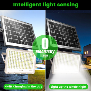 Lámparas Solares de 200W 400W 600W 800W 1000W de Alta Luminosidad, Reflector LED Solar para Exteriores, Impermeable, con Carga Automática - Product Image 4