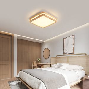Plafoniera in Legno e Acrilico da 30W con 3 Colori di Illuminazione Variabili per Camera da Letto - Product Image 2