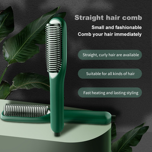 Hair Straightening Comb NTC Overheat Protection 180C to 230C Adjustable <b>Heat</b> Styling <b>Brush</b> Hair Care Tool Wholesale Device Salon - Product Image 4