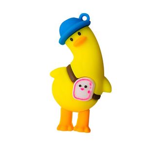 Nouveau populaire PVC jaune <span class=keywords><strong>canard</strong></span> ornement tête inclinée petit personnage plongeur pour aquarium extérieur pour une utilisation intérieure et extérieure également génial - Product Image 5