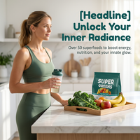 Poudre de mélange Super Greens de marque privée OEM ODM avec légumes verts quotidiens, fruits, légumes, source de protéines et d'enzymes végétaliennes