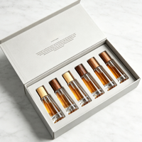 30ml Glas-Rollflasche mit Holzdeckel Bambusdeckel Ätherisches Öl Roll-on Flasche mit Edelstahlkugel