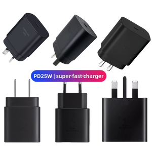 Cargador tipo C PD original de 25W, <span class=keywords><strong>EP</strong></span> <span class=keywords><strong>TA800</strong></span>, enchufe británico, adaptador de corriente de 3 pines, cargador superrápido para Samsung S25, S24, S23, 2 uds. - Product Image 6