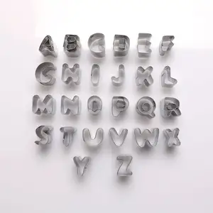 Edelstahl Alphabet Nummer Metall Buchstabe Keks schneider Set Kekse Forms ch neider