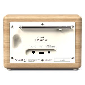 Radio CLASSIC H4 Dab+ Cotton blanc e Oak 252982 - Product Image 3