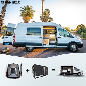 Camper Van Modular de conversión Interior móvil con tobogán de caldera de cama en el baño para viajar a la venta - Product Image 1