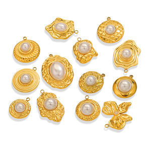 คอลเลกชันจี้ประดับมุกบาโรก |   สแตนเลสสตีลเคลือบทอง 18K PVD |   จี้ห้อยสำหรับทำสร้อยข้อมือ สร้อยคอ และเครื่องประดับ DIY - Product Image 3