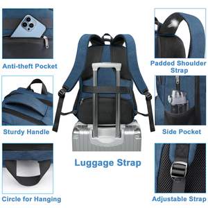 <span class=keywords><strong>Mochila</strong></span> <span class=keywords><strong>Antirrobo</strong></span> Elegante para Portátil, <span class=keywords><strong>Mochila</strong></span> <span class=keywords><strong>de</strong></span> Viaje Grande con Lonchera <span class=keywords><strong>Impermeable</strong></span>, Resistente para el Trabajo y Negocios - Product Image 5