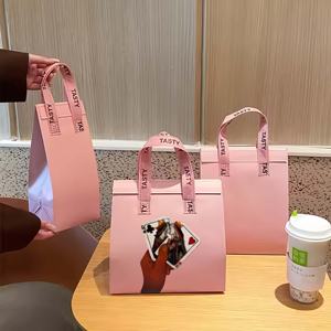 Customized Food Specific Nonwoven Insulation <b>Bag</b> with Insulation Layer and Built-in Sealing Strip Suitable for Hot and Cold Food - Product Image 1