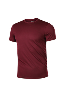 เสื้อยืดคอกลมแขนสั้นผู้ชาย สีพื้น แห้งเร็ว ผ้าถัก ทรงปกติ สวมใส่สบาย 100% โพลีเอสเตอร์ - Product Image 4