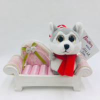 Haute qualité Mini pingouin personnalisé en peluche porte-clés Festival cadeau noël jouets en peluche grand oeil dessin animé pingouin en peluche jouet pour les enfants