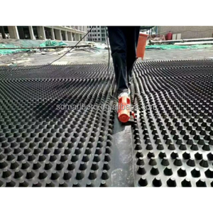 Planche à fossettes moderne en HDPE Planche de drainage de fondation en plastique imperméable pour parc extérieur en pente de toit <span class=keywords><strong>routier</strong></span> Autres applications - Product Image 6